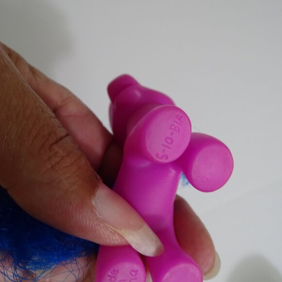 Gi-Go Purple Unicorn Figure Blue Hair Pony Cloud/Moon Toy Collectible 3 Inch - Picture 4 of 6